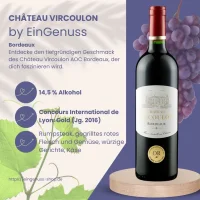 Château Vircoulon AOC Bordeaux: Kraftvoll & rund mit kandierten Früchten