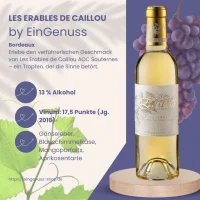 Les Erables de Caillou AOC Sauternes: Intensives Goldgelb...