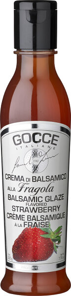 Gocce Crema di Balsamico alla Fragola mit Erdbeeraroma Italienischer Geschmackstraum: Gocce