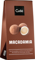 Macadamianuss mit weißer Schokolade und Kakaopulver...