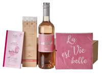 La vie est Belle - Dolfin Zartbitterschokolade, Wein Rosè & mehr