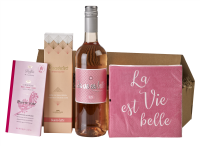 La vie est Belle - Dolfin Zartbitterschokolade, Wein Rosè & mehr