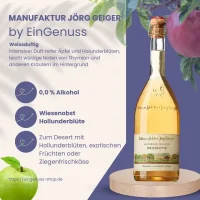 "Weißduftig" Alkoholfreies Highlight mit süßen Apfel- und Pfirsichnoten