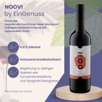 NOOVI Cuvée Rot - alkoholfrei: Kräftiger Gerbstoff und spannendes Finish