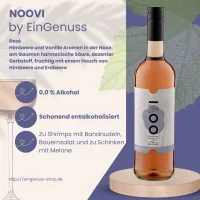 NOOVI Rosé - alkoholfrei: Fruchtig mit Himbeere...