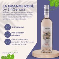 Domaine La Grange Classique Rosé: Fruchtiger Rosé mit Walderdbeeren und Pfeffer